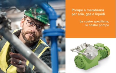 Pompa a membrana per aria e gas