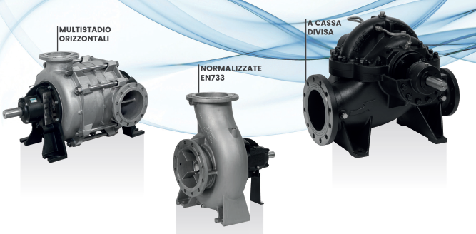 Pompe normalizzate, a cassa divisa e multistadio