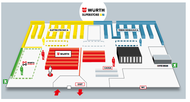 Würth Superstore è dedicato interamente ai professionisti del mondo elettrico e termosanitario
